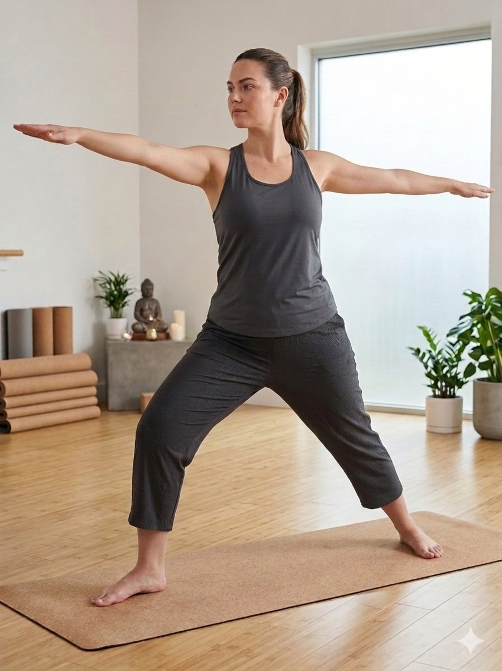 lululemon athletica black mid-rise cropped pants EUC Size 14